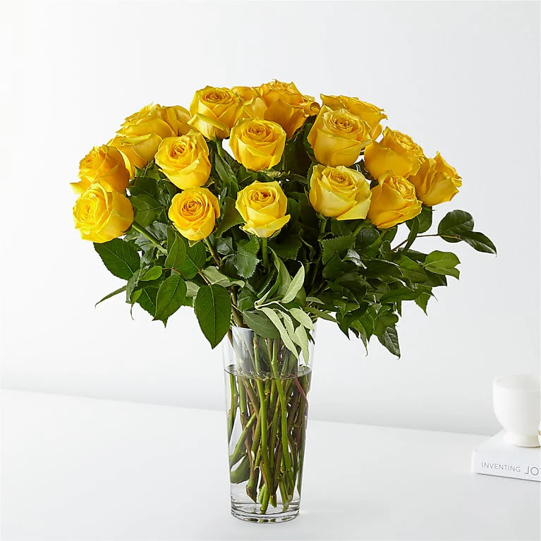 Long Stem Yellow Rose Bouquet