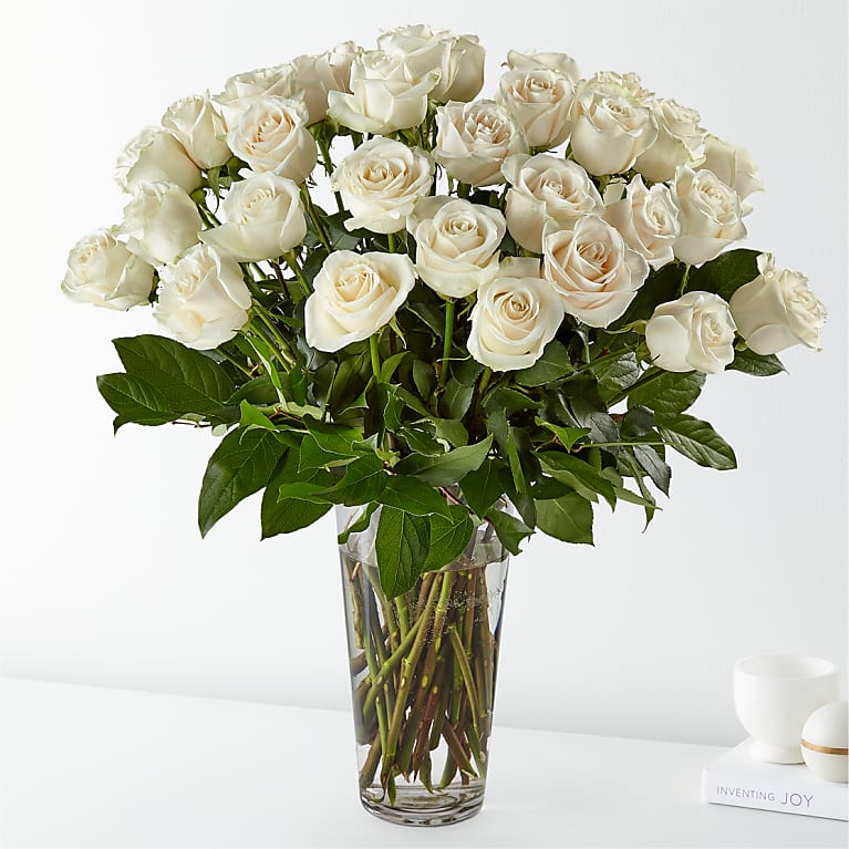 Long Stem White Rose Bouquet